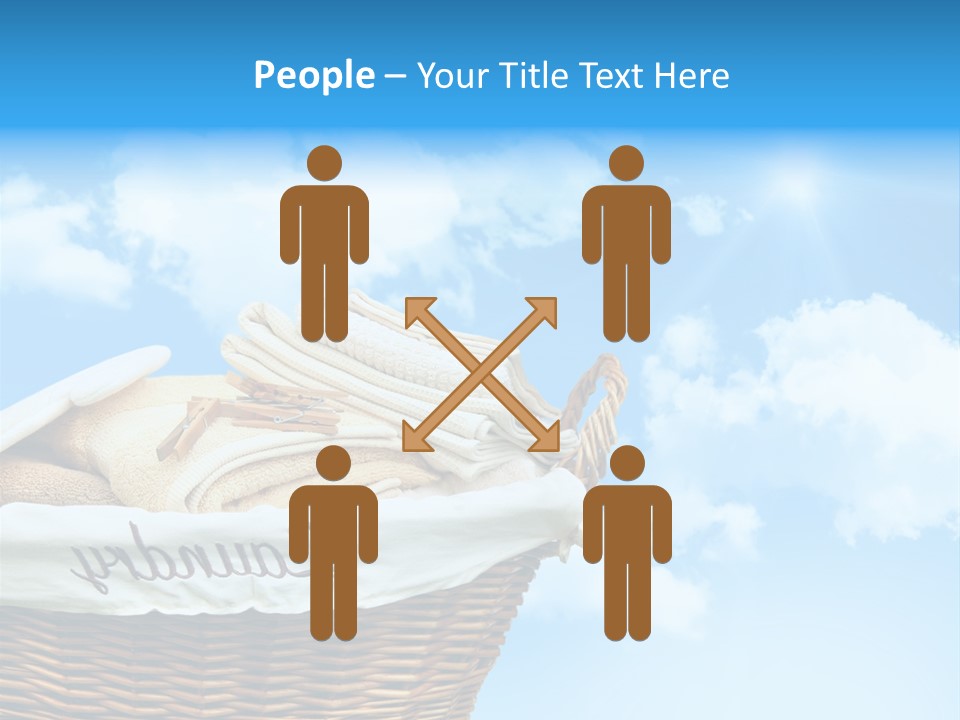 Housework Press Towel PowerPoint Template