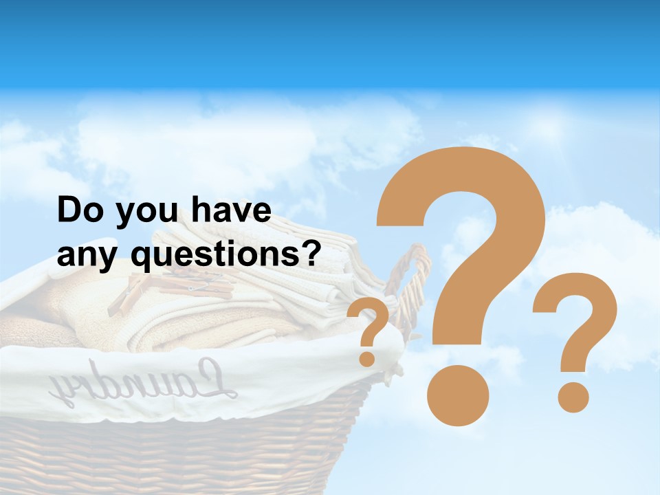 Housework Press Towel PowerPoint Template