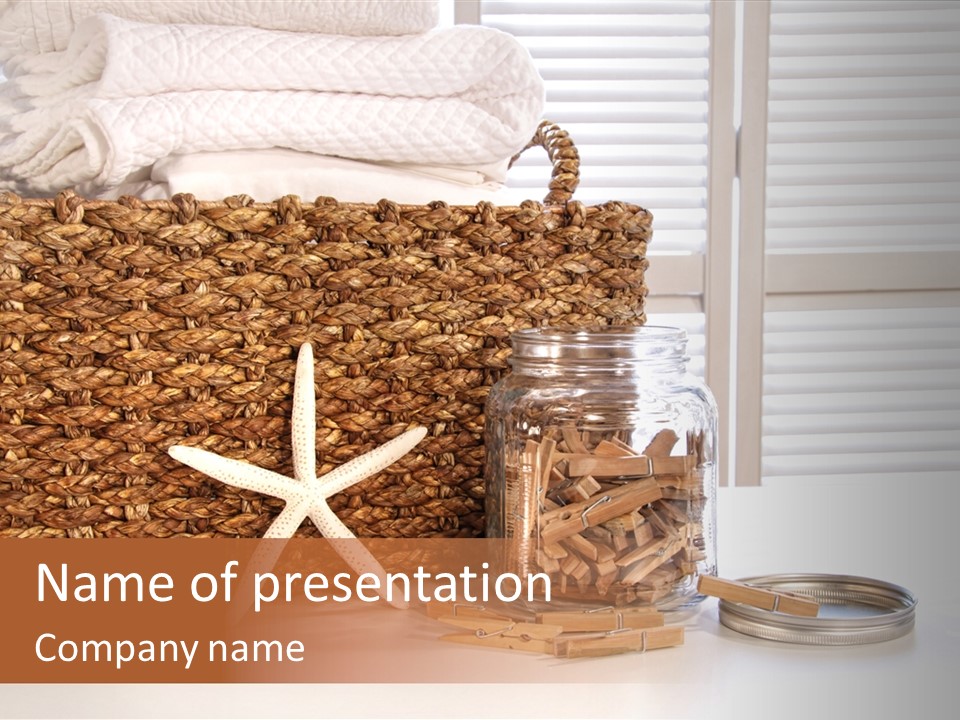 Objects Cloth Starfish PowerPoint Template