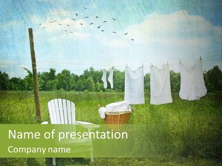 Recycling Sunny Wash PowerPoint Template