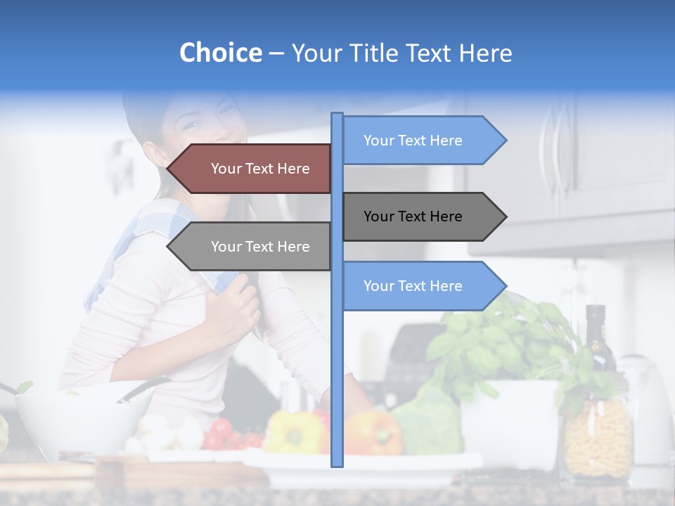 Health House Looking PowerPoint Template