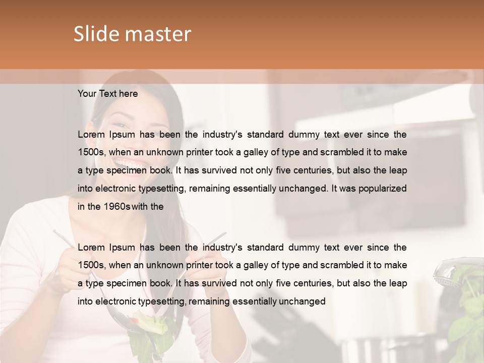 Lifestyle Person Women PowerPoint Template