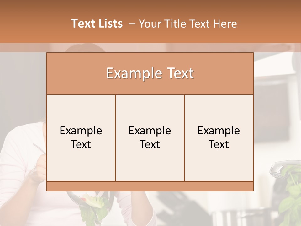Lifestyle Person Women PowerPoint Template