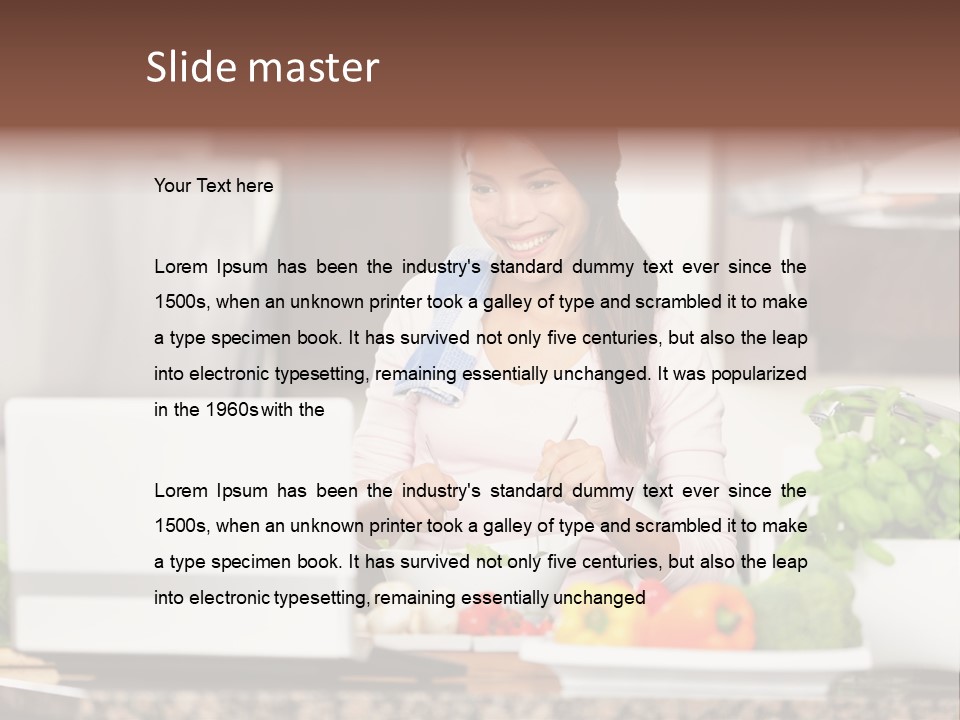 Happy Women Domestic PowerPoint Template