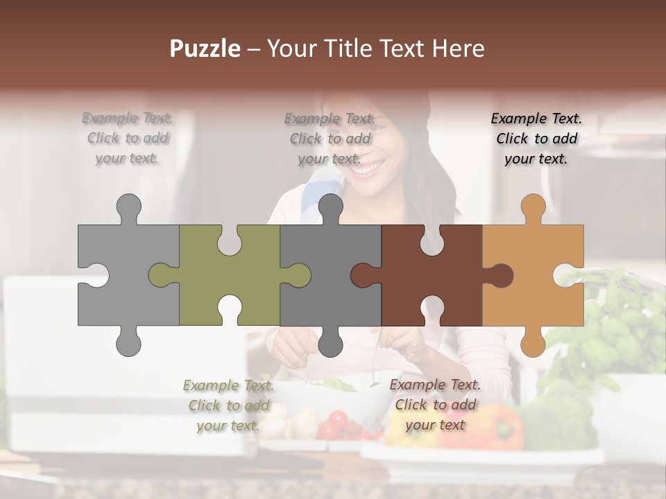 Happy Women Domestic PowerPoint Template