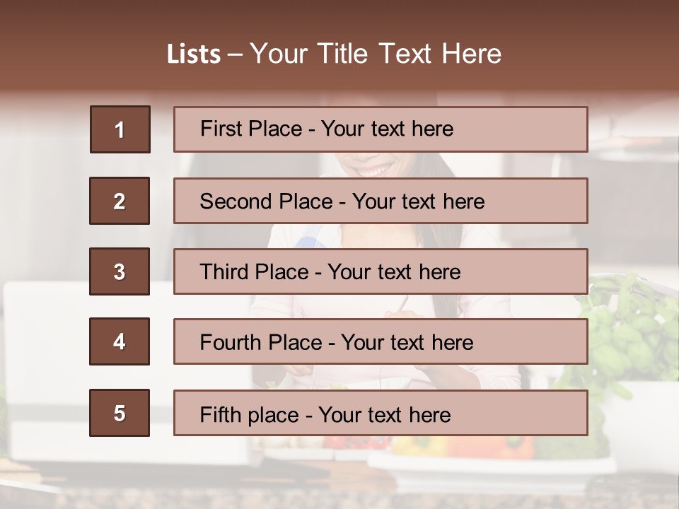 Happy Women Domestic PowerPoint Template