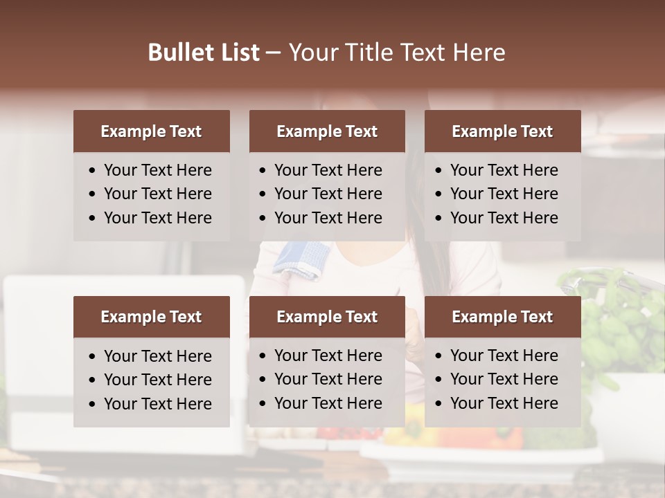 Happy Women Domestic PowerPoint Template