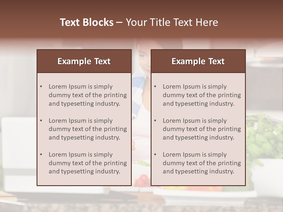 Happy Women Domestic PowerPoint Template
