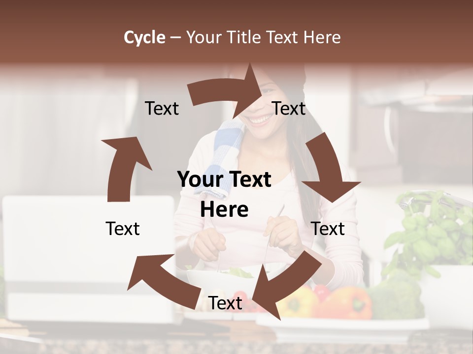 Happy Women Domestic PowerPoint Template