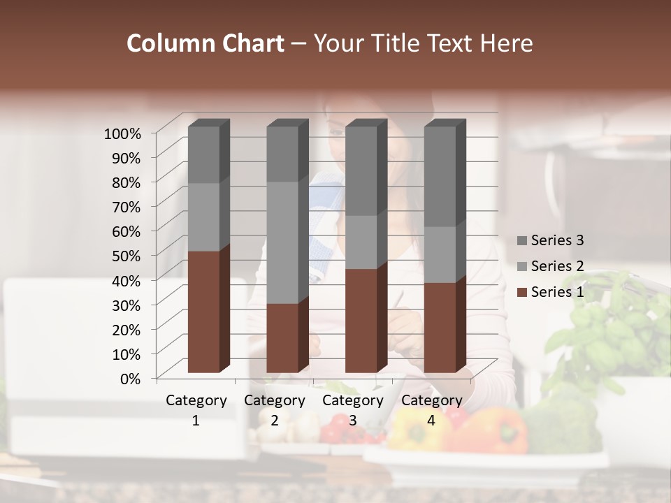Happy Women Domestic PowerPoint Template