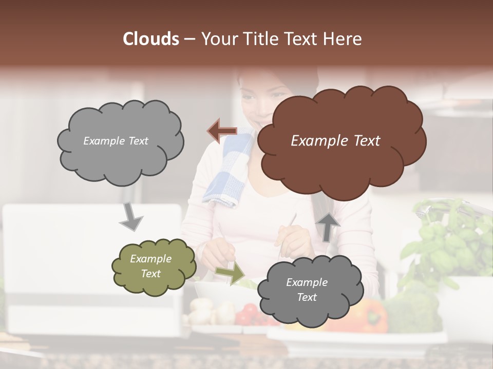 Happy Women Domestic PowerPoint Template