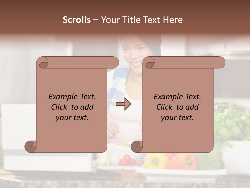 Happy Women Domestic PowerPoint Template