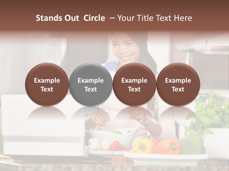 Happy Women Domestic PowerPoint Template