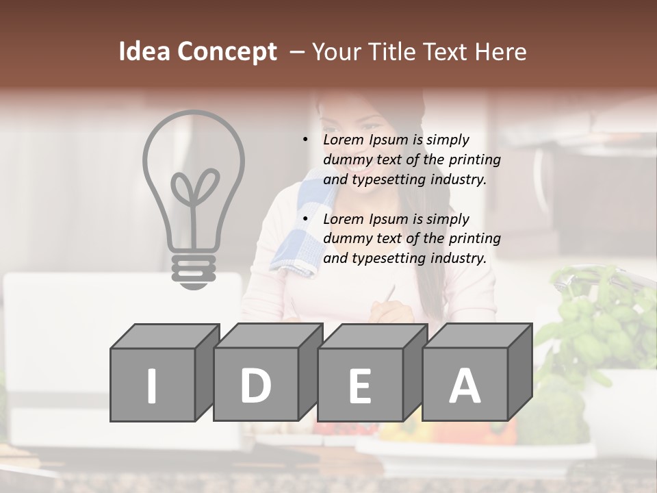 Happy Women Domestic PowerPoint Template