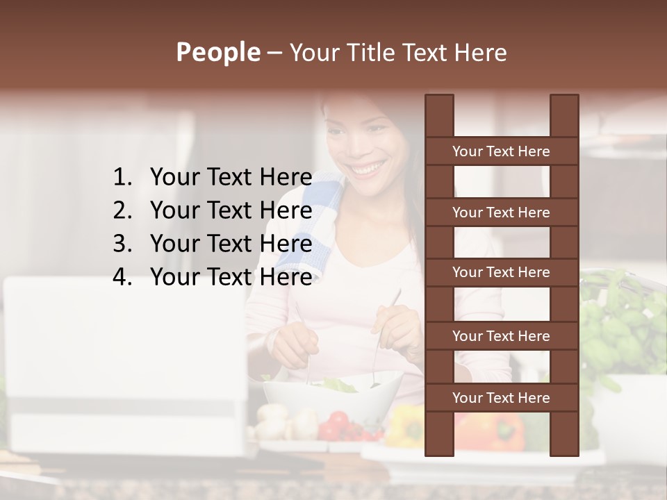 Happy Women Domestic PowerPoint Template