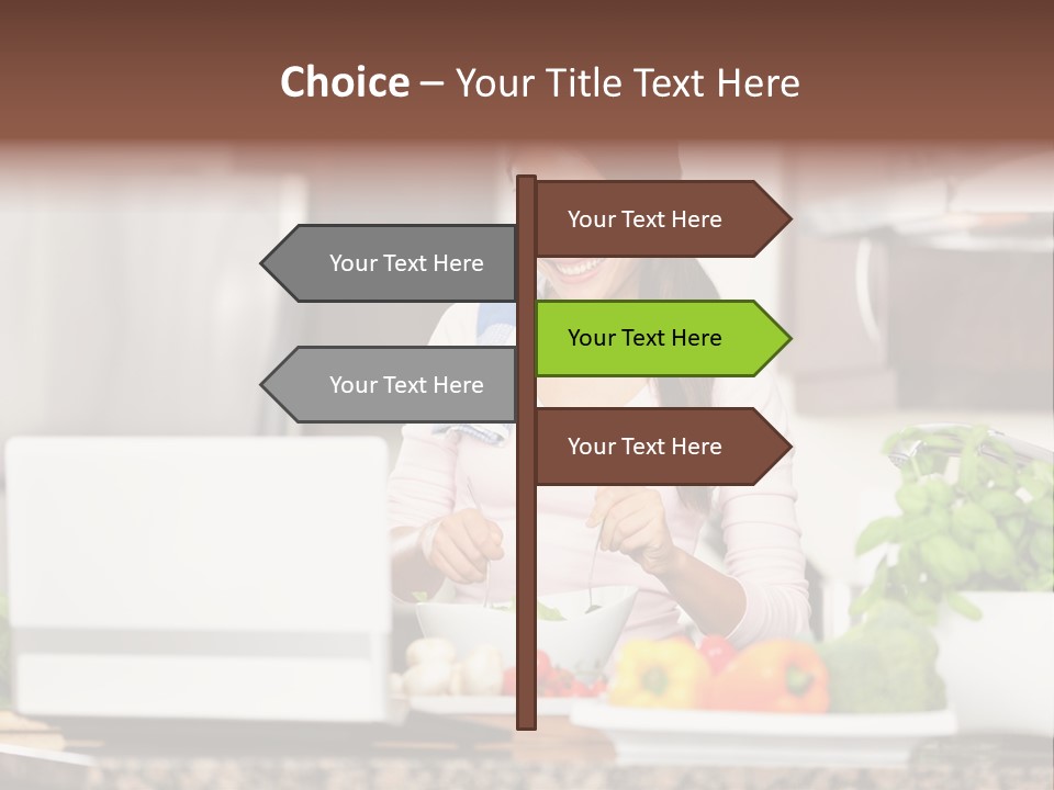 Happy Women Domestic PowerPoint Template