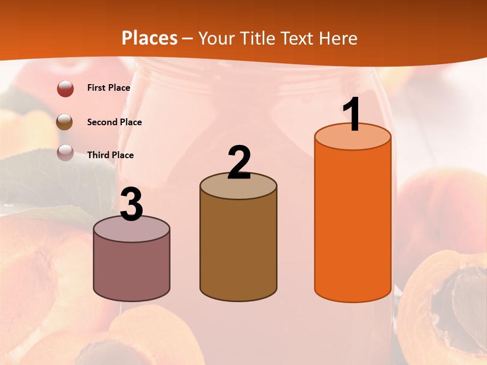 Apricots Ripe Dessert PowerPoint Template