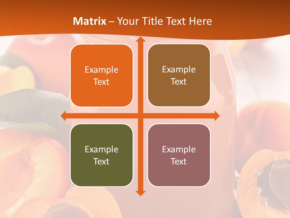 Apricots Ripe Dessert PowerPoint Template