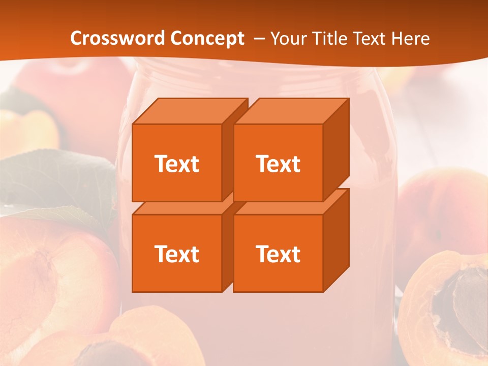 Apricots Ripe Dessert PowerPoint Template