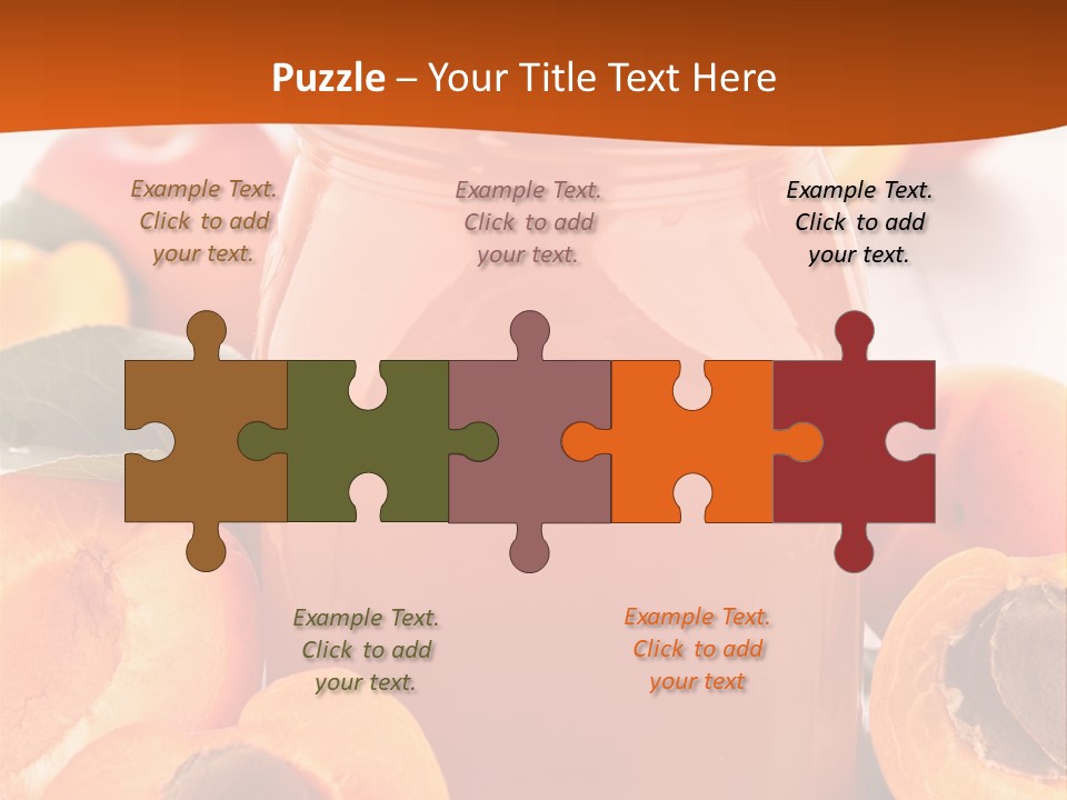 Apricots Ripe Dessert PowerPoint Template