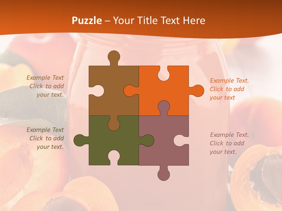 Apricots Ripe Dessert PowerPoint Template