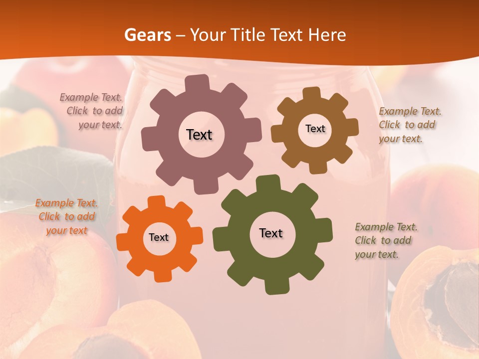 Apricots Ripe Dessert PowerPoint Template