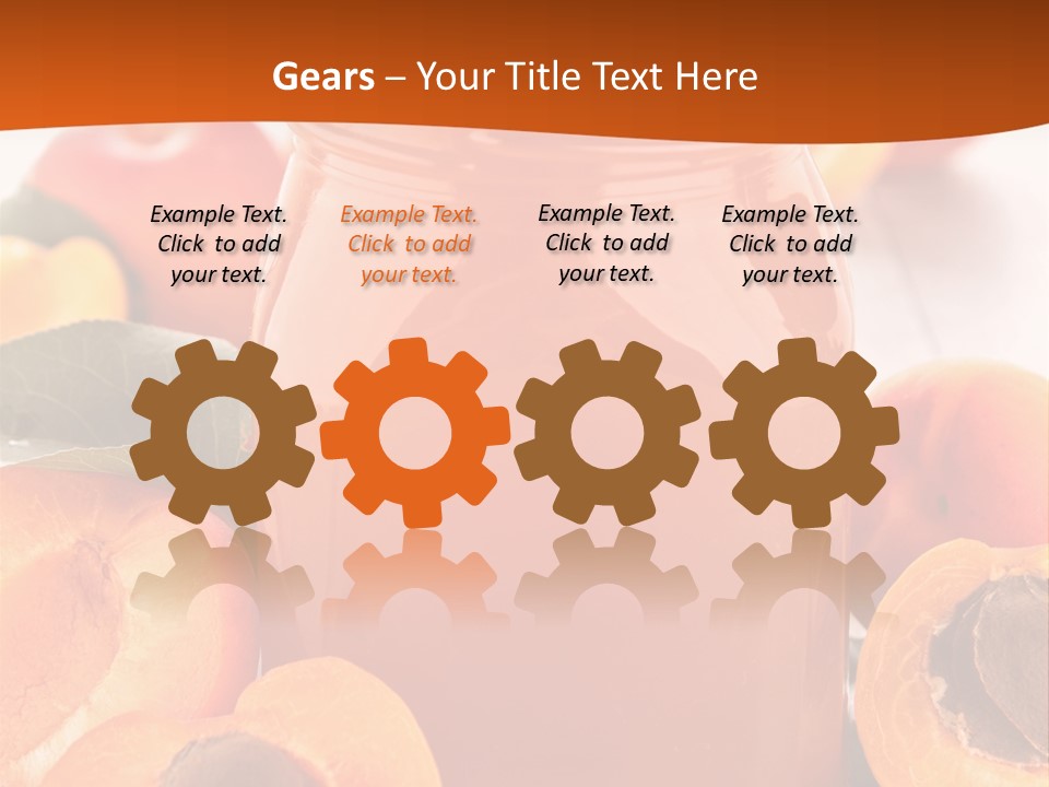 Apricots Ripe Dessert PowerPoint Template