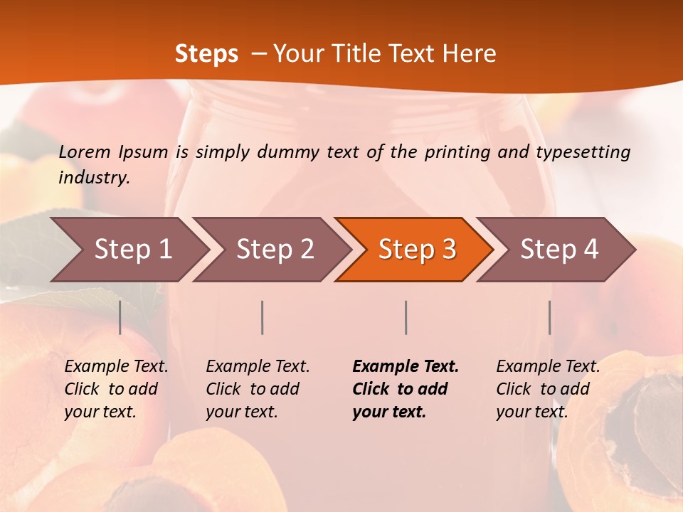 Apricots Ripe Dessert PowerPoint Template