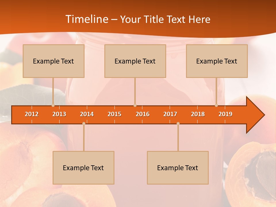 Apricots Ripe Dessert PowerPoint Template