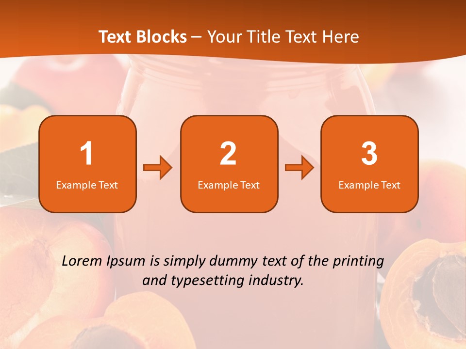 Apricots Ripe Dessert PowerPoint Template