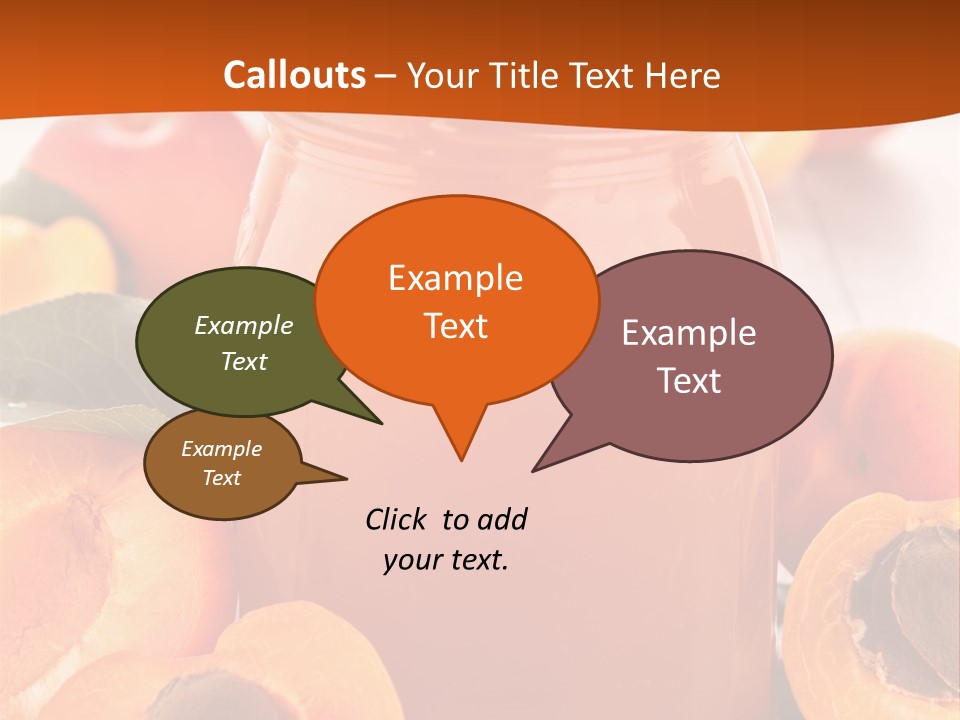 Apricots Ripe Dessert PowerPoint Template