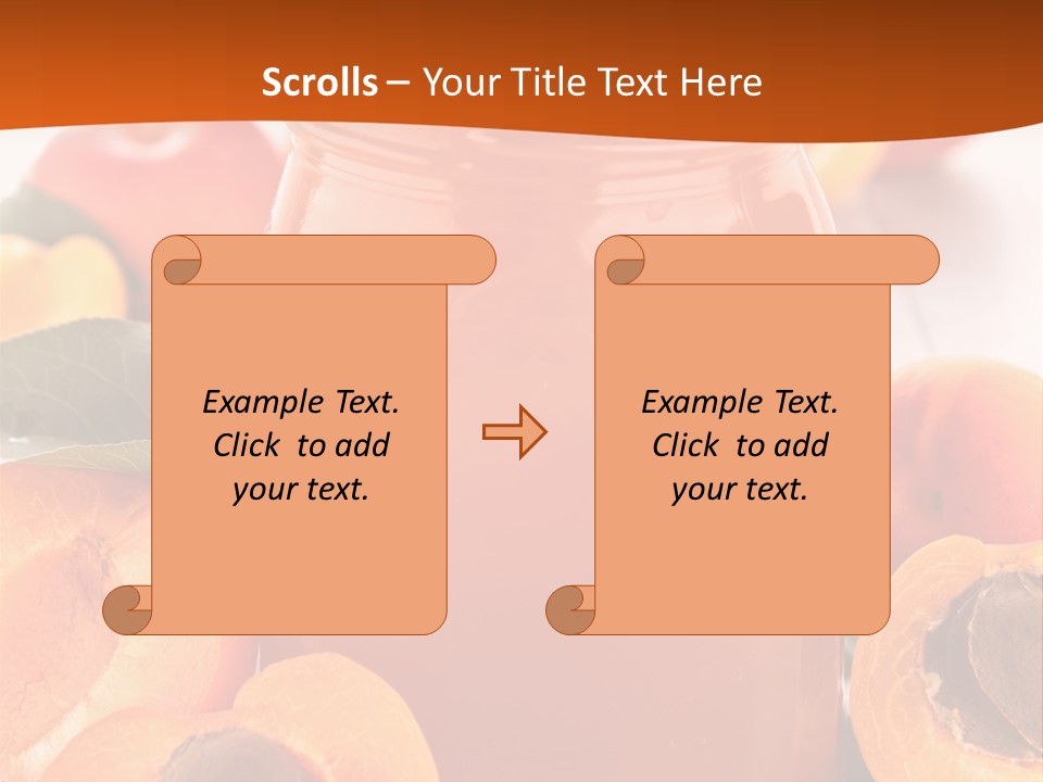 Apricots Ripe Dessert PowerPoint Template