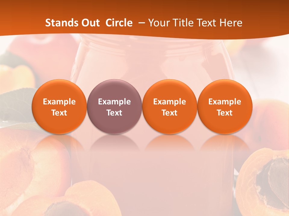 Apricots Ripe Dessert PowerPoint Template