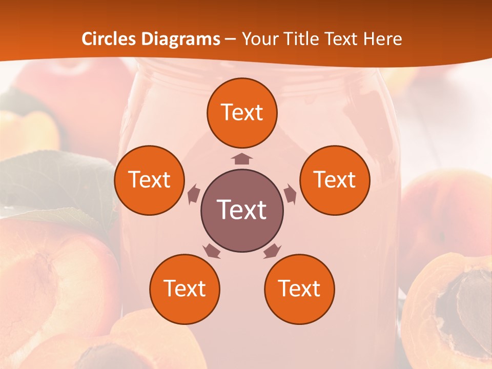 Apricots Ripe Dessert PowerPoint Template