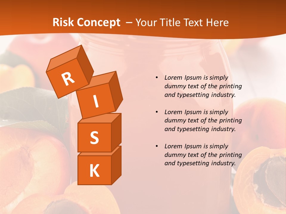 Apricots Ripe Dessert PowerPoint Template