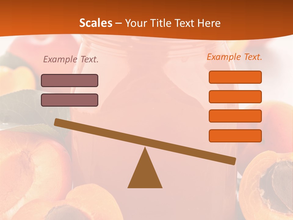 Apricots Ripe Dessert PowerPoint Template