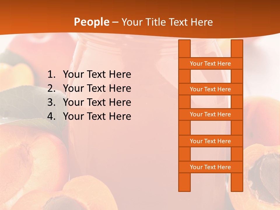 Apricots Ripe Dessert PowerPoint Template