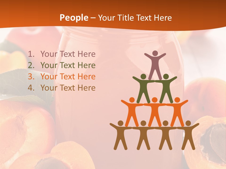 Apricots Ripe Dessert PowerPoint Template