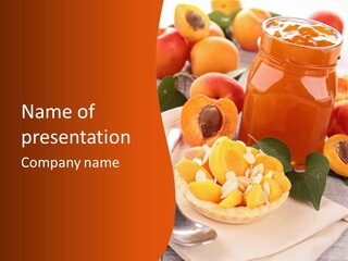 Apricot Jam Jelly Bakery PowerPoint Template