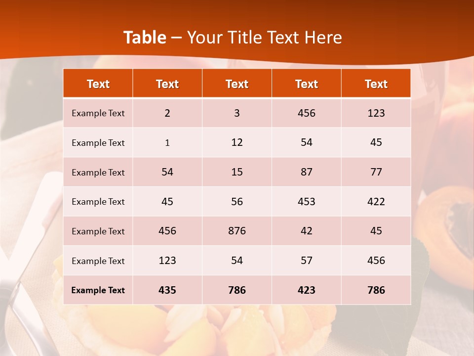Apricot Jam Jelly Bakery PowerPoint Template