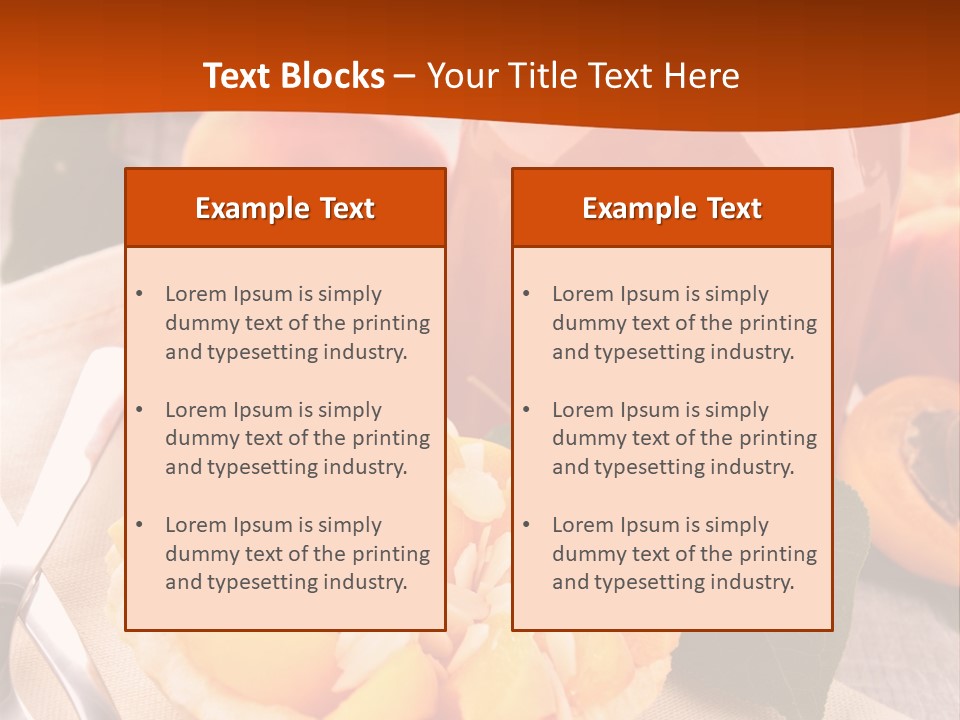 Apricot Jam Jelly Bakery PowerPoint Template