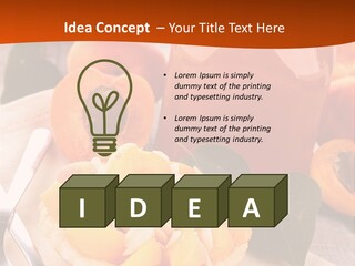 Apricot Jam Jelly Bakery PowerPoint Template