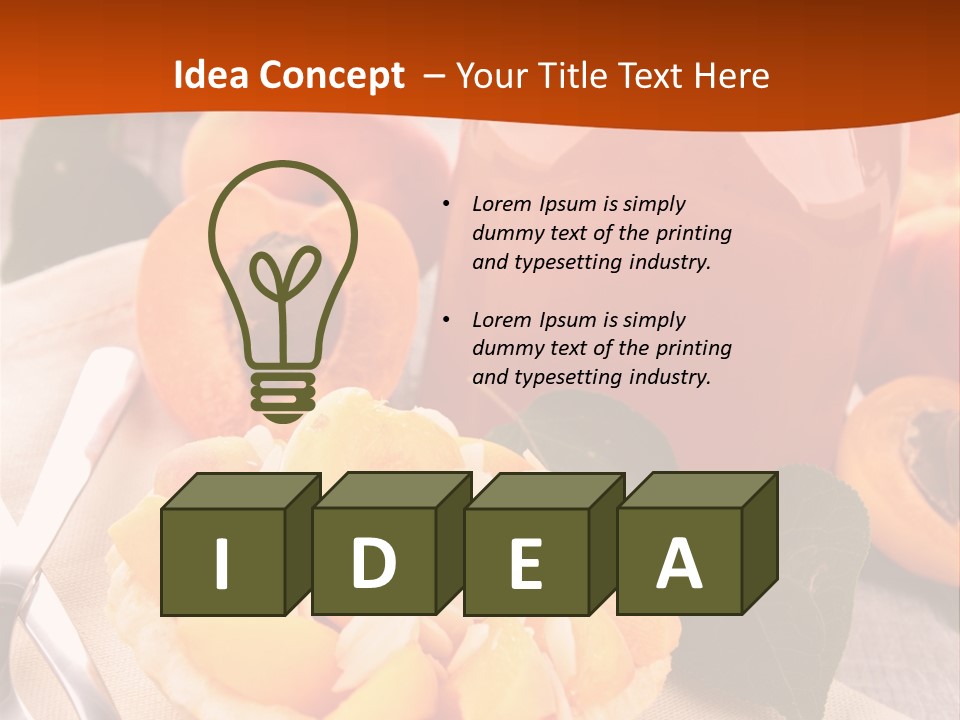 Apricot Jam Jelly Bakery PowerPoint Template