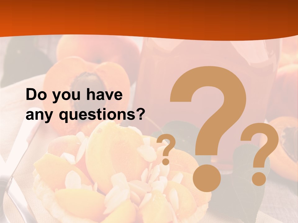 Apricot Jam Jelly Bakery PowerPoint Template