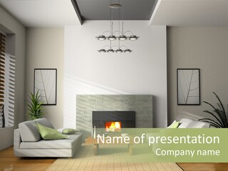 Furniture Relax Home Related PowerPoint Template