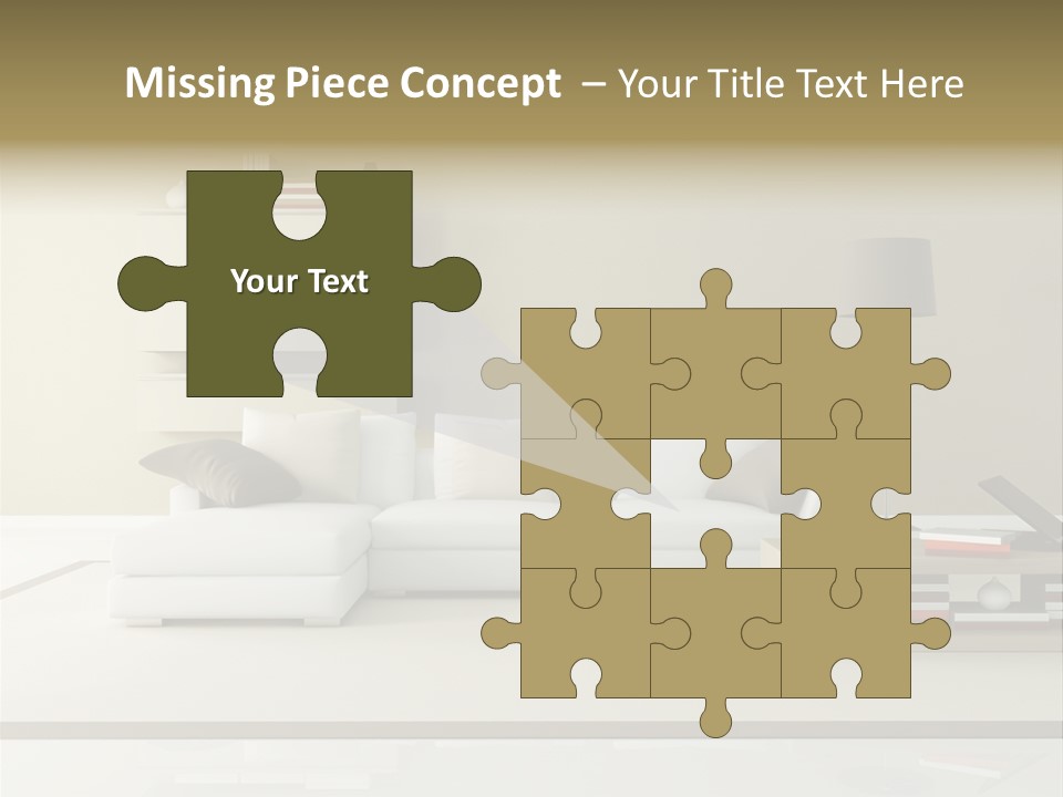 Livingroom Comfort Lounge PowerPoint Template