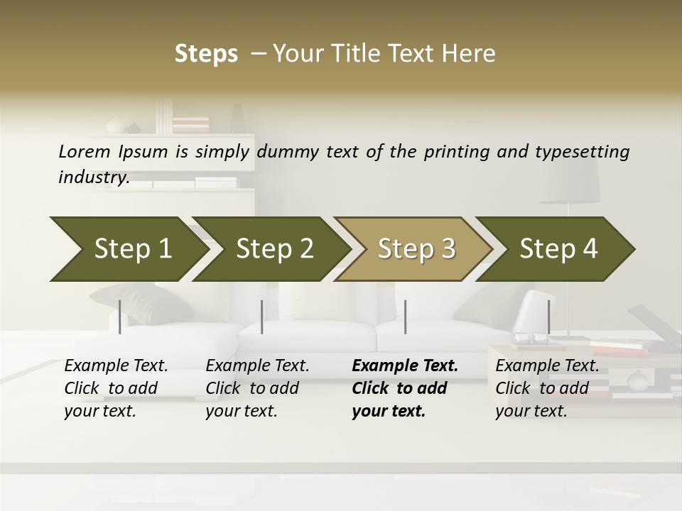Livingroom Comfort Lounge PowerPoint Template