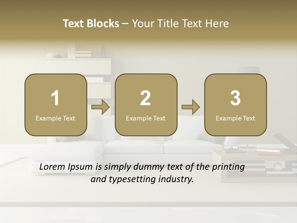 Livingroom Comfort Lounge PowerPoint Template