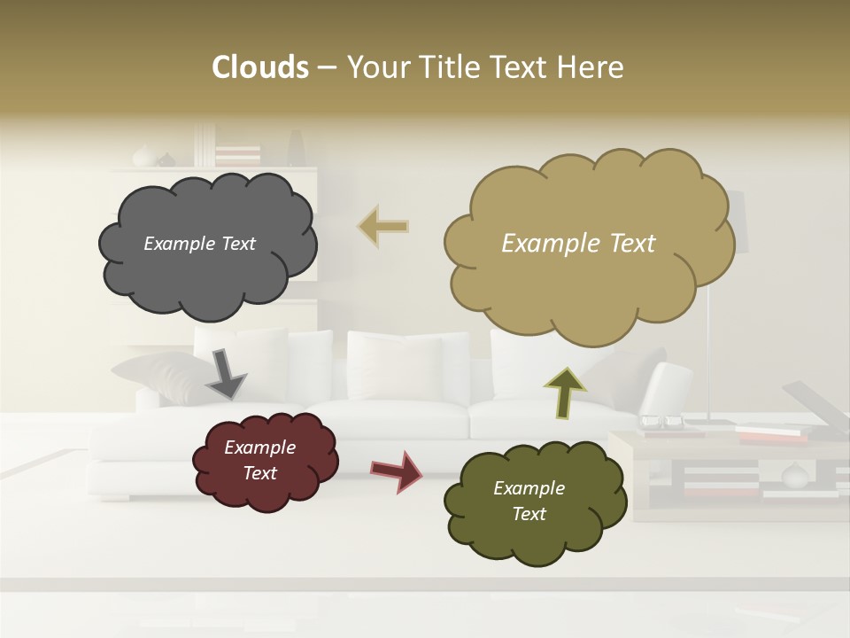 Livingroom Comfort Lounge PowerPoint Template