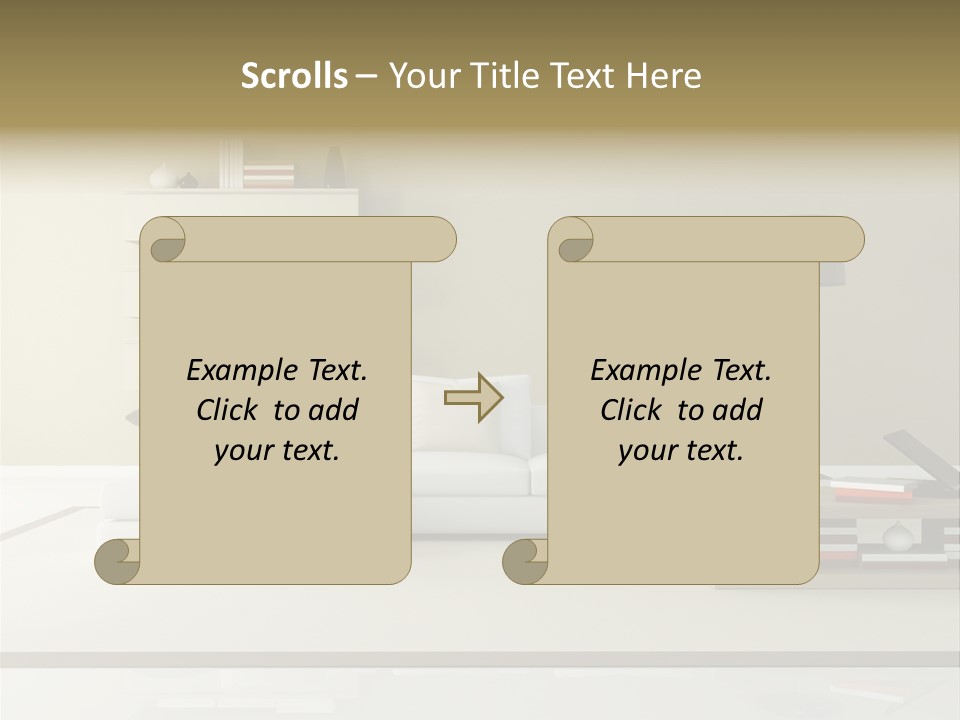 Livingroom Comfort Lounge PowerPoint Template